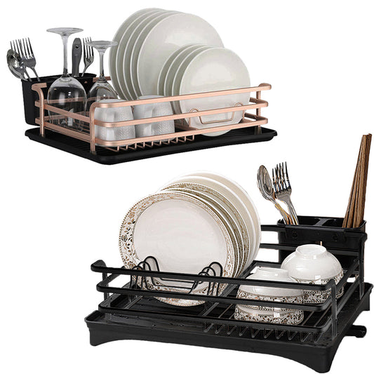Kitchen Dish Drying Rack Storage Organizer Drainer Basket Plate Shelf One Tier